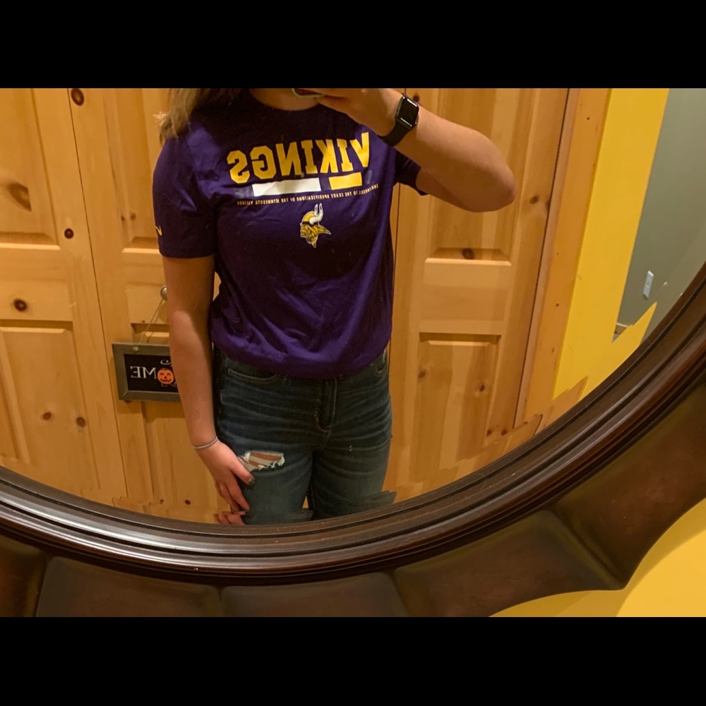 Purple Dri-Fit Nike Minnesota Vikings short sleeve